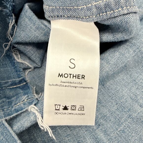 MOTHER Short Sleeve Frenchie Frayed Hem in Fixed S - Picture 6 of 10